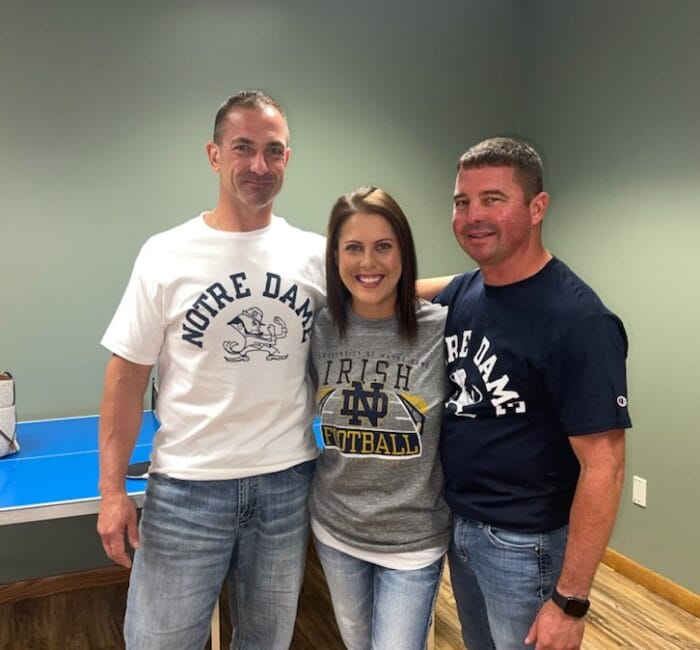 Bauer workers having fun