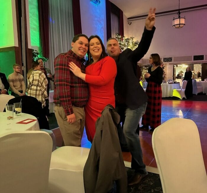 Buaer workers at the ball