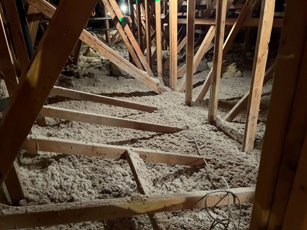 Blow In Insulation in attic