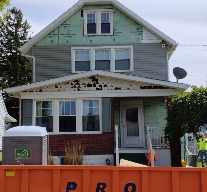 New siding installed by Bauer Specialty